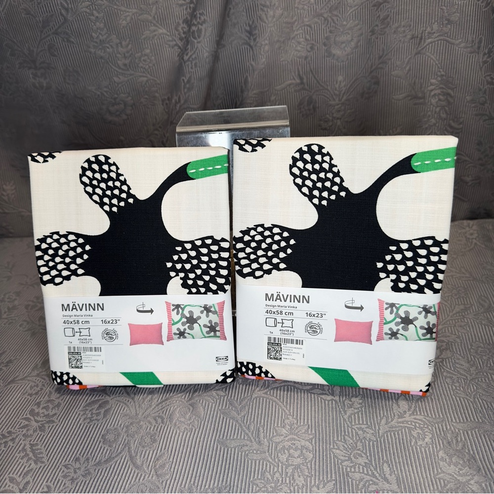 IKEA MÄVINN Cushion Cover Floral Pattern 40x58cm 16x23” 506.056.48